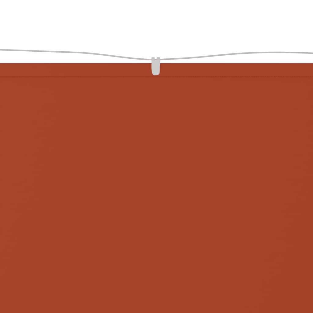 Paravento Verticale Terracotta 180x1000 cm in Tessuto Oxford