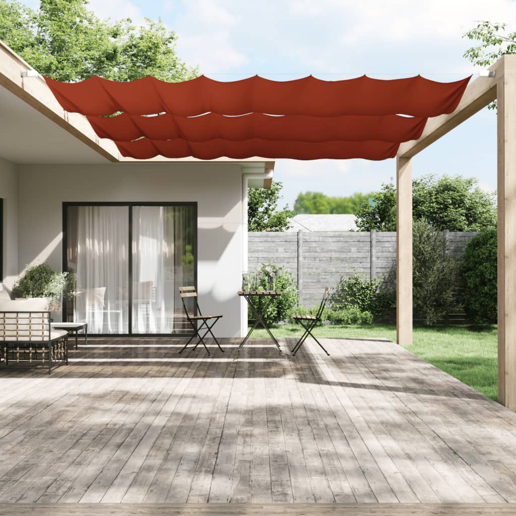 Paravento Verticale Terracotta 180x1200 cm in Tessuto Oxford