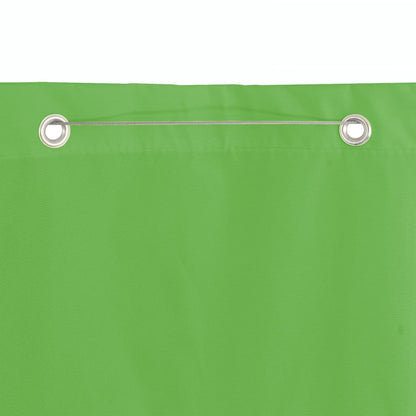 Paravento per Balcone Verde Chiaro 120x240 cm in Tessuto Oxford