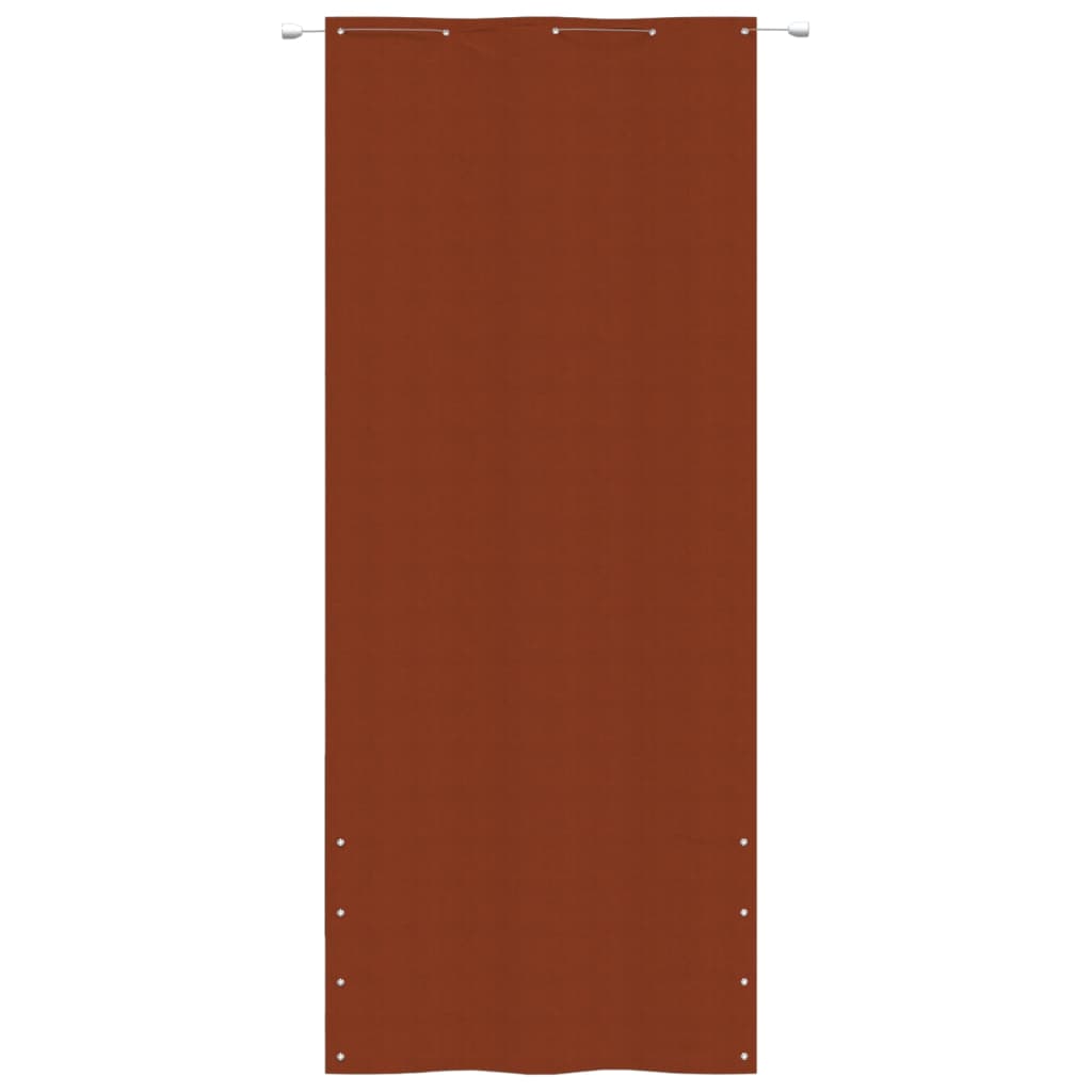 Paravento per Balcone Terracotta 100x240 cm in Tessuto Oxford