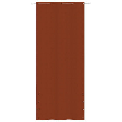 Paravento per Balcone Terracotta 100x240 cm in Tessuto Oxford