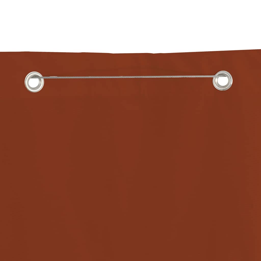Paravento per Balcone Terracotta 160x240 cm in Tessuto Oxford