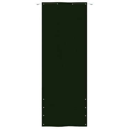 Paravento per Balcone Verde Scuro 80x240 cm in Tessuto Oxford