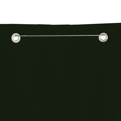 Paravento per Balcone Verde Scuro 140x240 cm in Tessuto Oxford