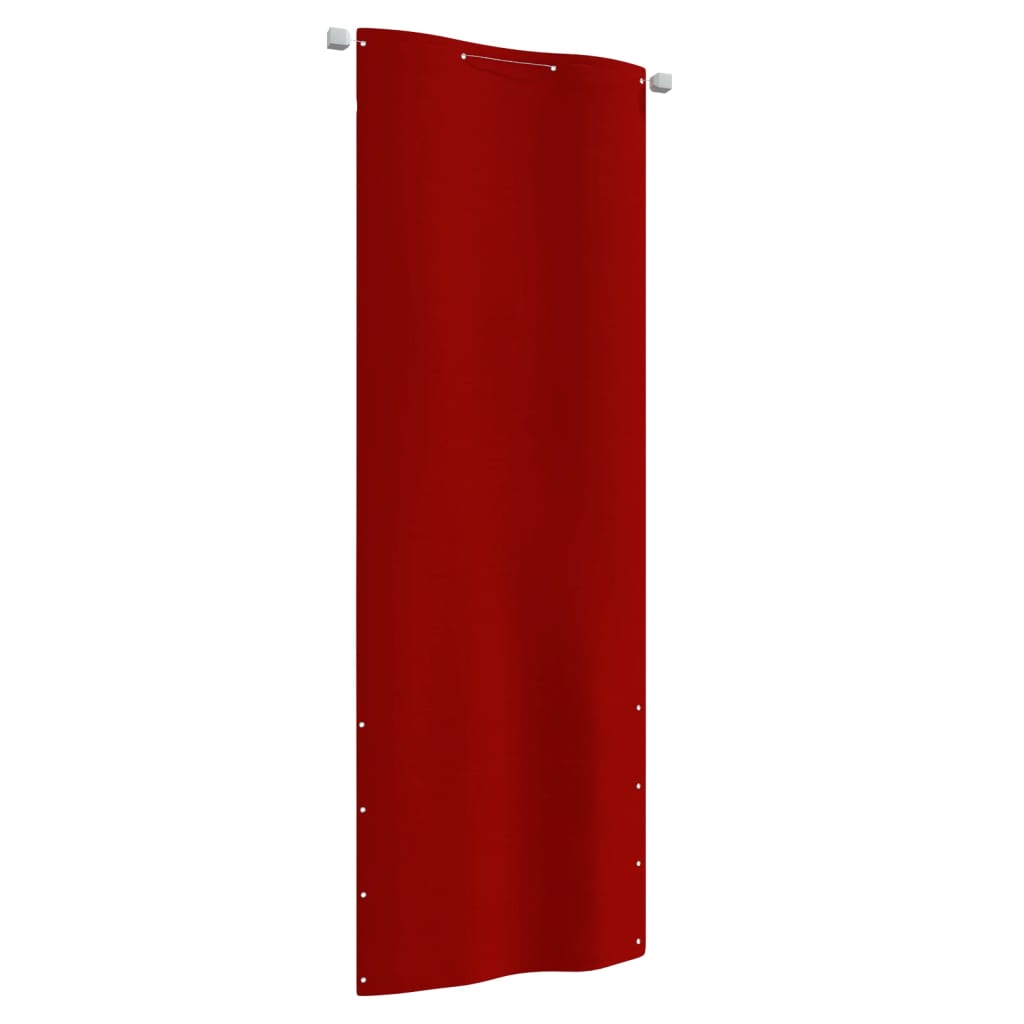 Paravento per Balcone Rosso 80x240 cm in Tessuto Oxford