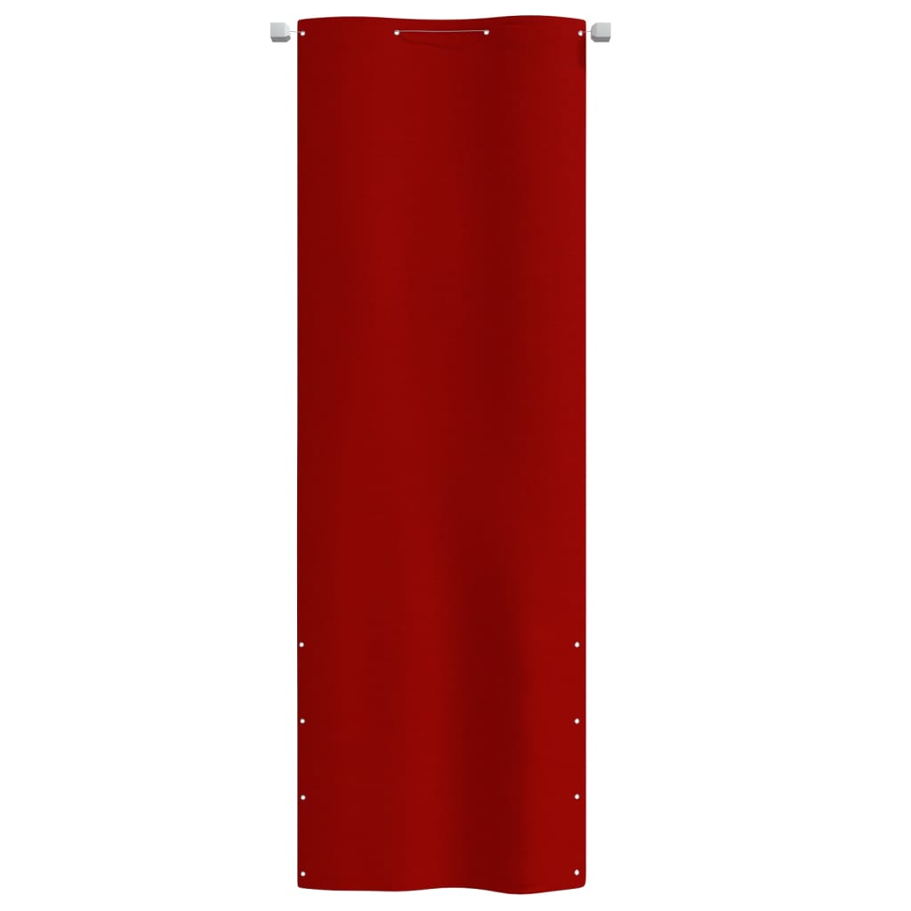 Paravento per Balcone Rosso 80x240 cm in Tessuto Oxford