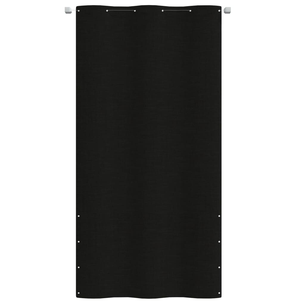 Paravento per Balcone Nero 120x240 cm in Tessuto Oxford