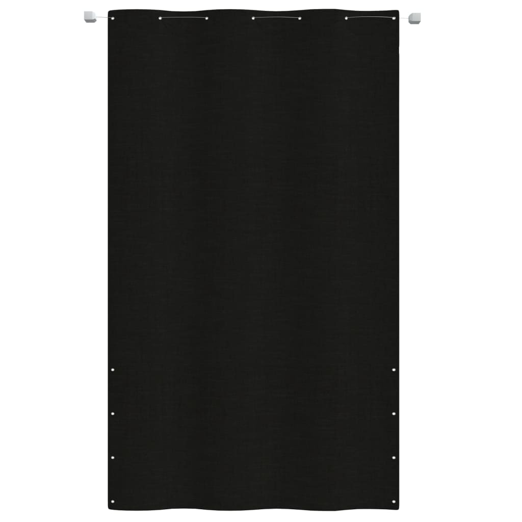 Paravento per Balcone Nero 140x240 cm in Tessuto Oxford