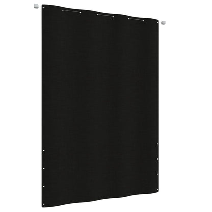 Paravento per Balcone Nero 160x240 cm in Tessuto Oxford
