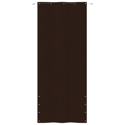 Paravento per Balcone Marrone 100x240 cm in Tessuto Oxford