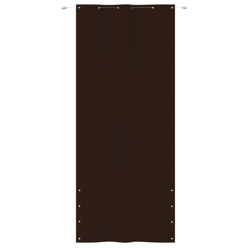 Paravento per Balcone Marrone 120x240 cm in Tessuto Oxford
