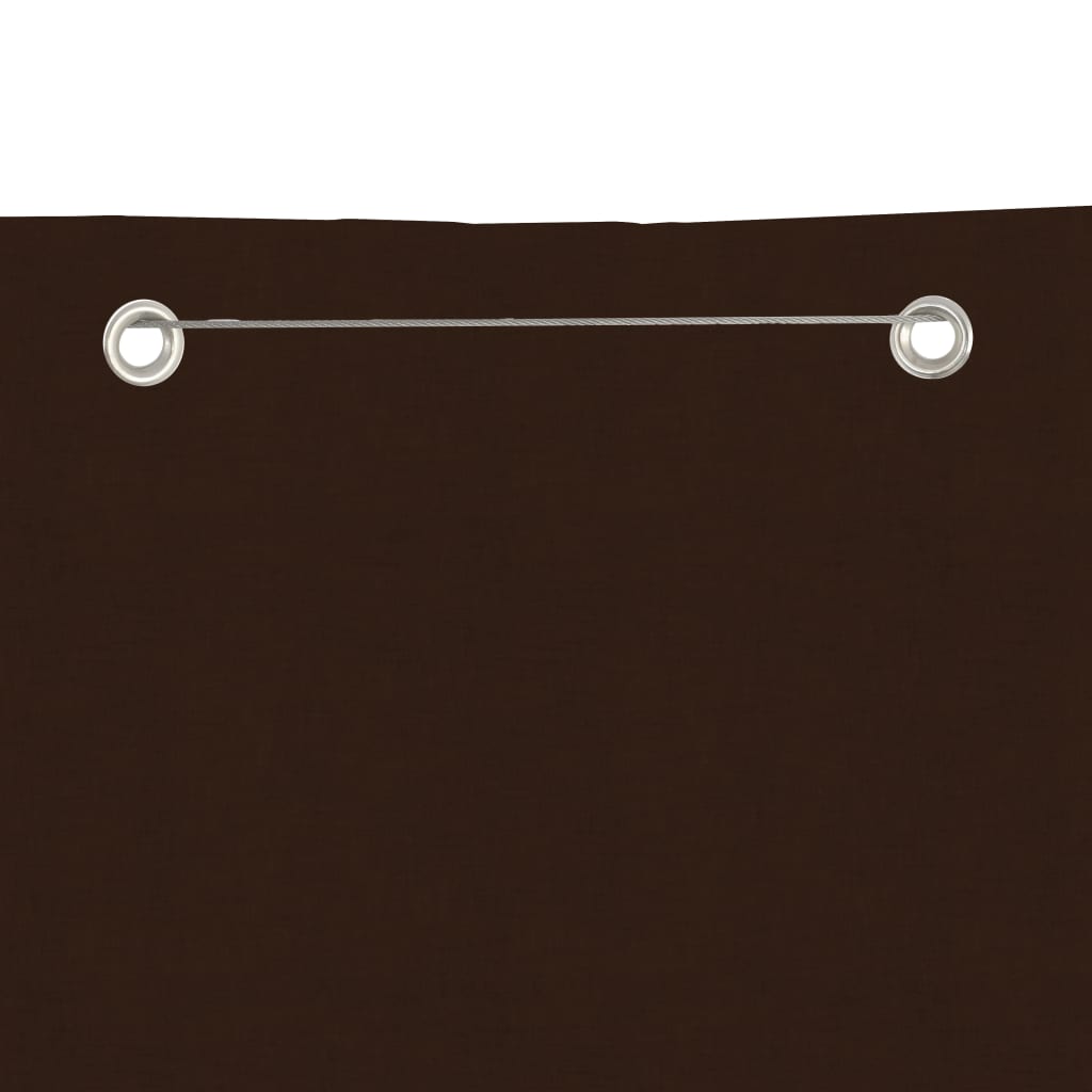 Paravento per Balcone Marrone 120x240 cm in Tessuto Oxford