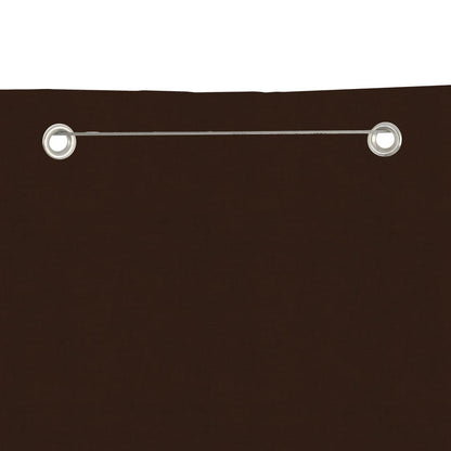 Paravento per Balcone Marrone 120x240 cm in Tessuto Oxford