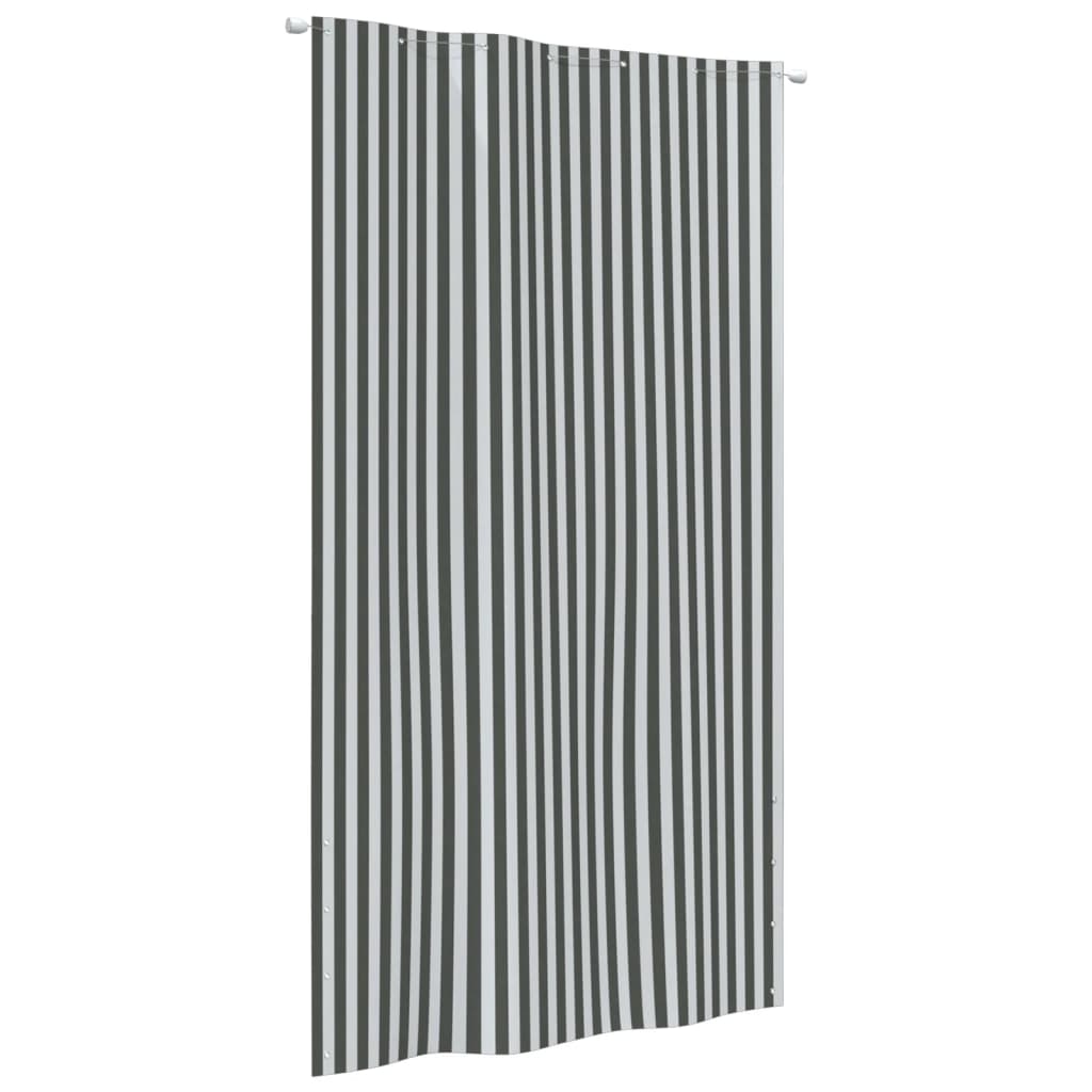 Paravento Balcone Antracite e Bianco 140x240 cm Tessuto Oxford