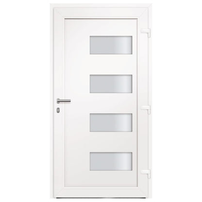 Porta d'Ingresso in Alluminio e PVC Antracite 100x200 cm
