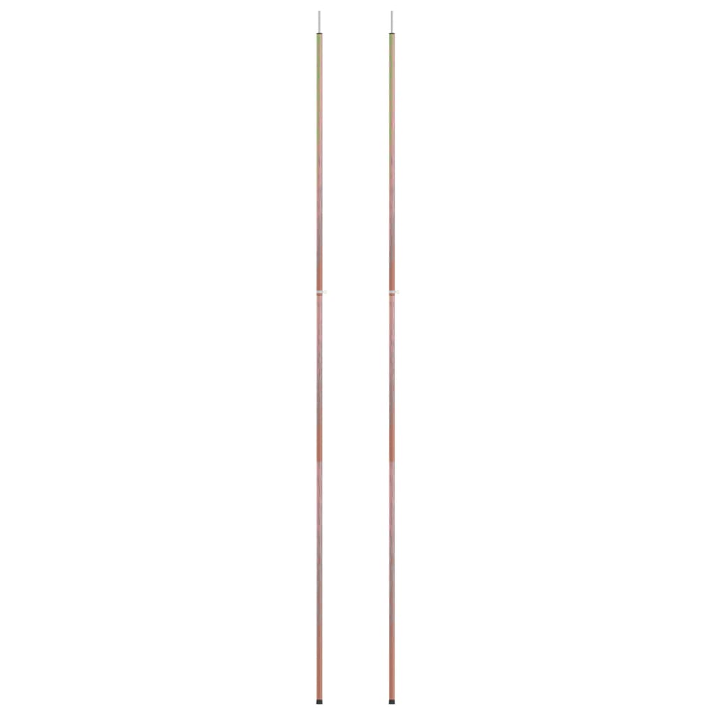 Aste Telescopiche per Tende 170-255cm 2pz in Acciaio Zincato