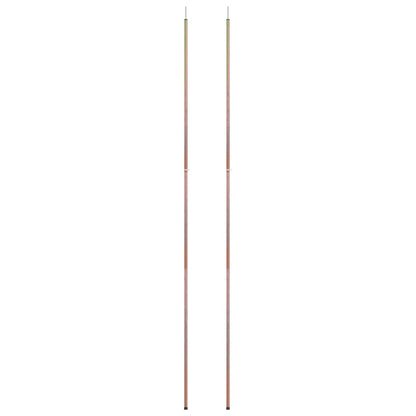 Aste Telescopiche per Tende 170-255cm 2pz in Acciaio Zincato