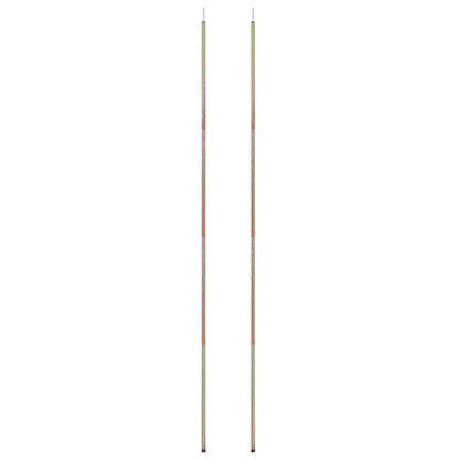 Aste per Parasole a Vela 2 pz 200 cm in Acciaio Zincato