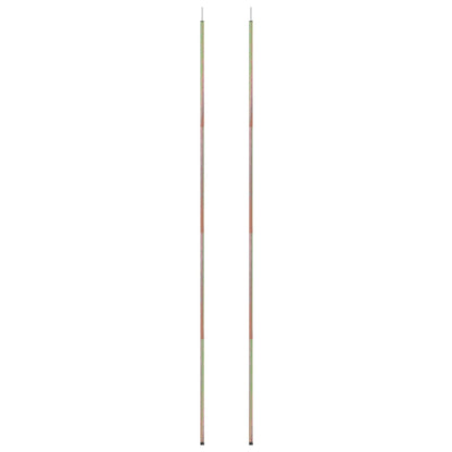 Aste per Parasole a Vela 2 pz 250 cm Acciaio Zincato