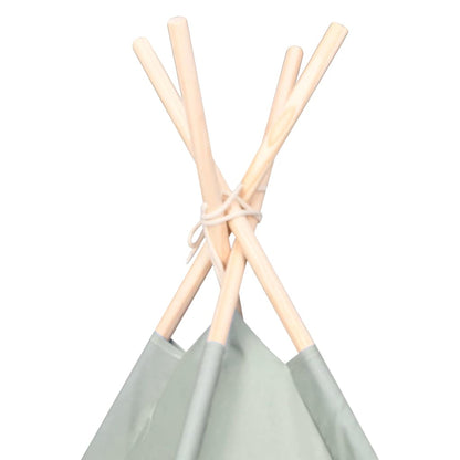 Tenda per bambini Rigato Grigio e Bianco 120 x 120 x 150 cm
