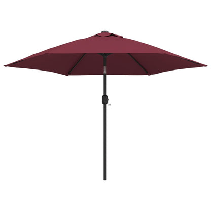 Ombrellone da Giardino con Palo in Metallo 300 cm Rosso BordÃ²
