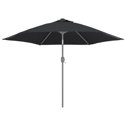 Telo di Ricambio per Ombrellone Nero 300 cm