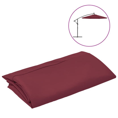 Telo di Ricambio per Ombrellone a Sbalzo Rosso BordÃ² 300 cm