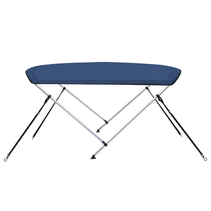 Bimini di Prua con Tendalino a 2 Archi Blu Marino 180x150x110cm