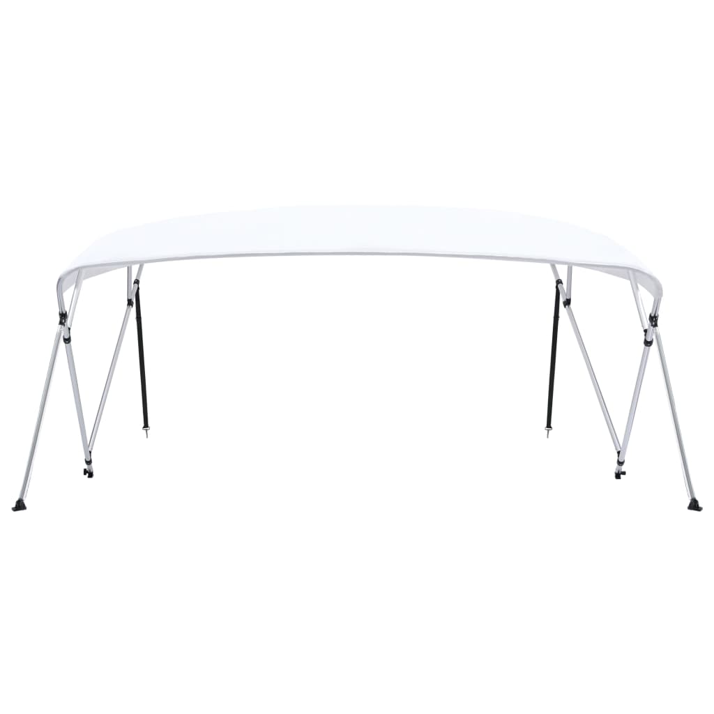 Bimini di Prua Tendalino a 4 Archi Bianco 243x(230-244)x137 cm