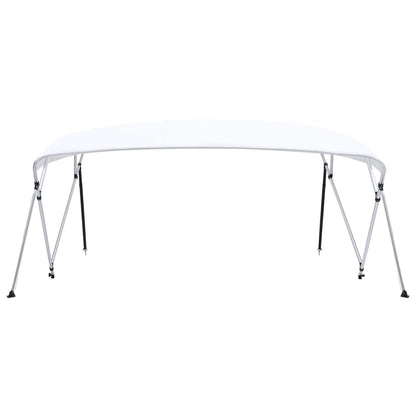 Bimini di Prua Tendalino a 4 Archi Bianco 243x(230-244)x137 cm