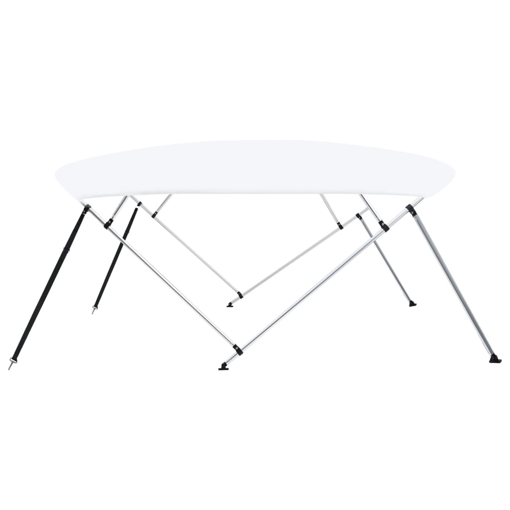 Bimini di Prua Tendalino a 4 Archi Bianco 243x(230-244)x137 cm