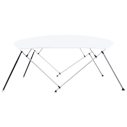 Bimini di Prua Tendalino a 4 Archi Bianco 243x(230-244)x137 cm