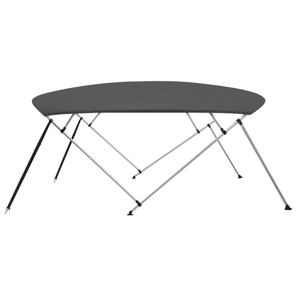 Bimini di Prua Tendalino 4 Archi Antracite 243x(230-244)x137 cm