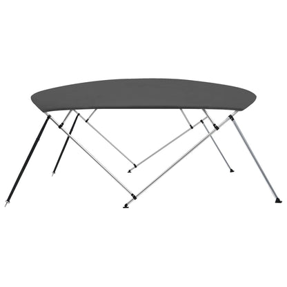 Bimini di Prua Tendalino 4 Archi Antracite 243x(230-244)x137 cm