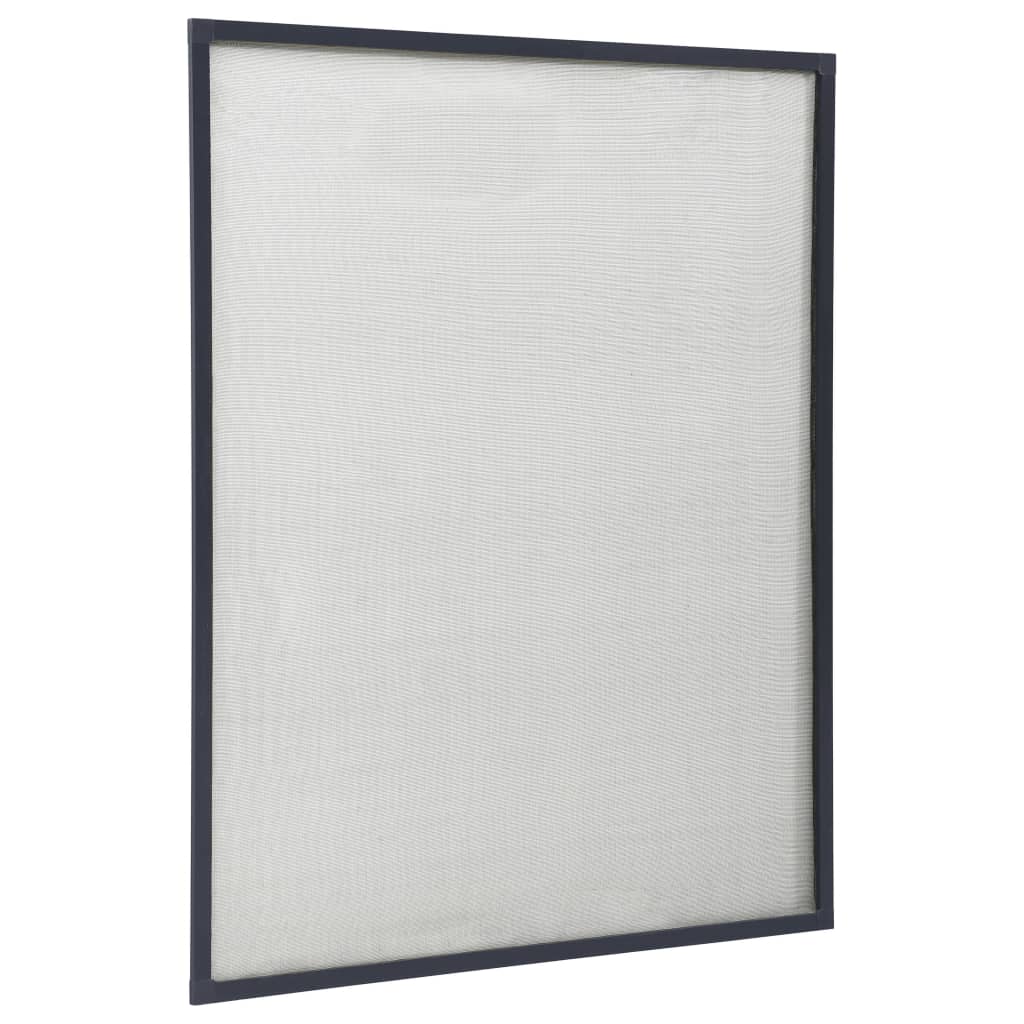 Zanzariera per Finestre Antracite 100x120 cm