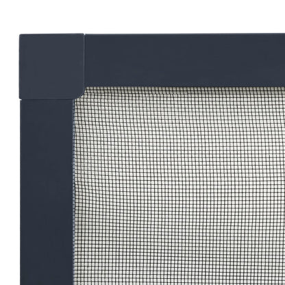Zanzariera per Finestre Antracite 100x120 cm