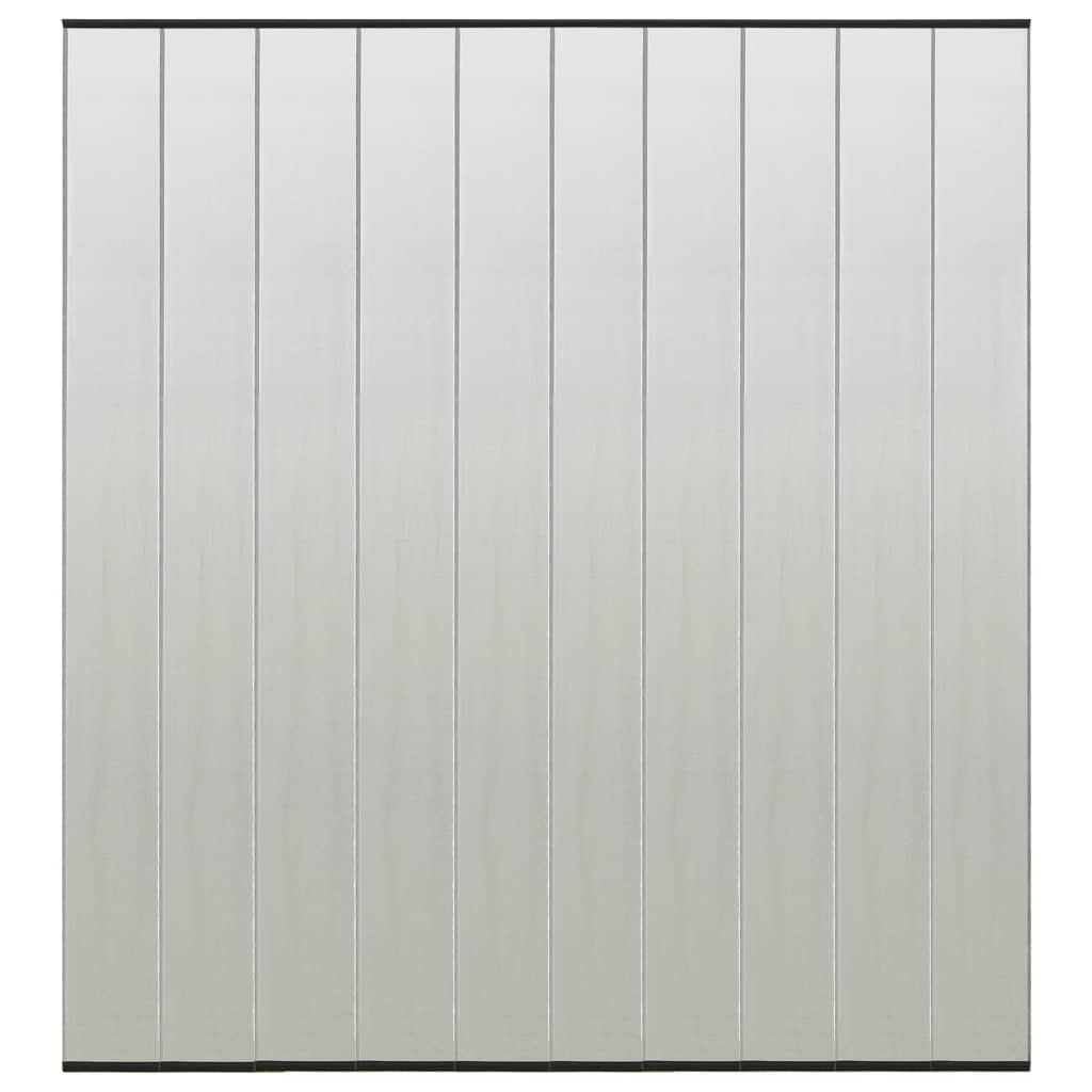 Zanzariera per Porta con 10 Sezioni a Rete Nera 240x240 cm