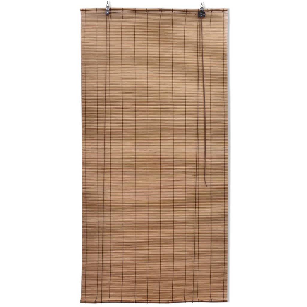 Tende a Rullo in BambÃ¹ 2pz 80x160cm Marroni