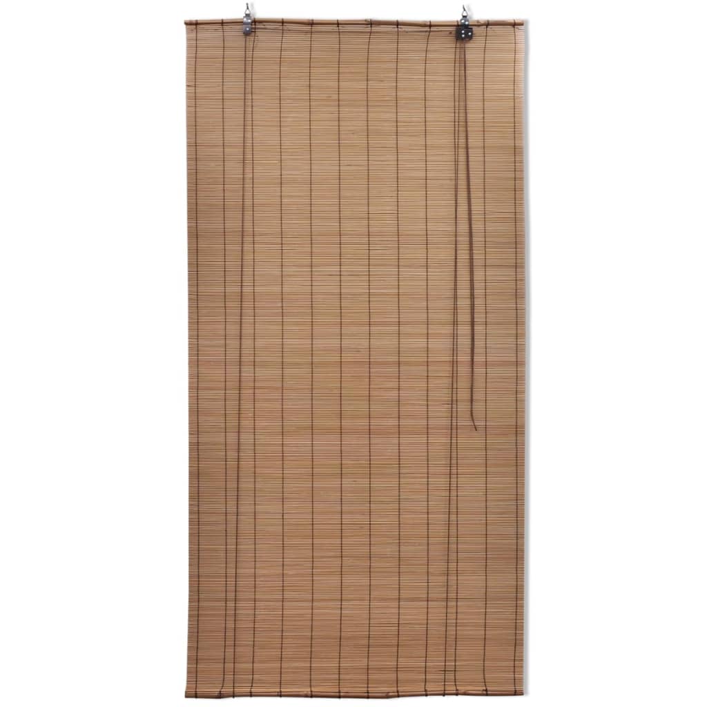 Tende a Rullo in BambÃƒÂ¹ 2 pz Marroni 120x220 cm