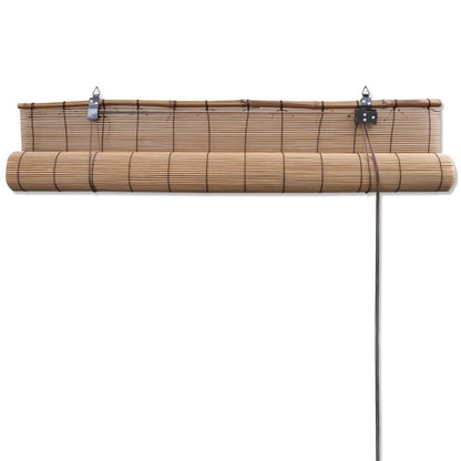 Tende a Rullo in BambÃƒÂ¹ 2 pz Marroni 120x220 cm