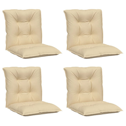 Cuscini per Sedia da Giardino 4 pz Beige 100x50x7 cm Tessuto