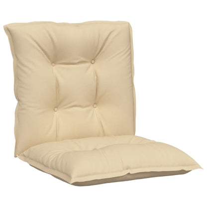 Cuscini per Sedia da Giardino 4 pz Beige 100x50x7 cm Tessuto