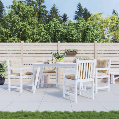 Cuscini per Sedia da Giardino 4 pz Beige 100x50x7 cm Tessuto