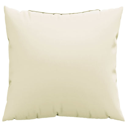 Cuscini Decorativi 4 pz Crema 50x50 cm in Tessuto