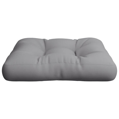 Cuscino per Pallet Grigio 60x60x12 cm in Tessuto