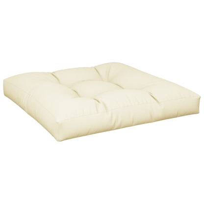 Cuscino per Pallet Crema 80x80x12 cm in Tessuto