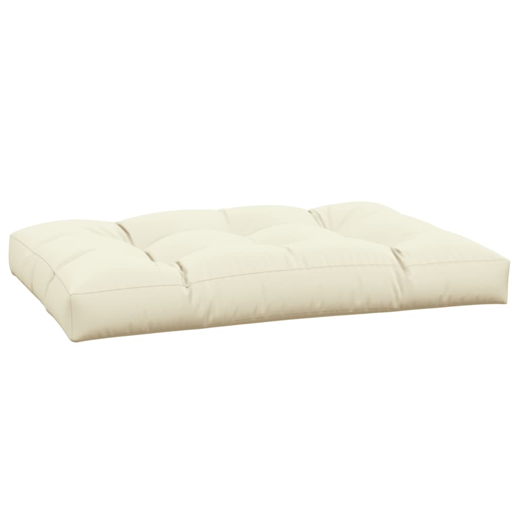 Cuscino per Pallet Crema 120x80x12 cm in Tessuto