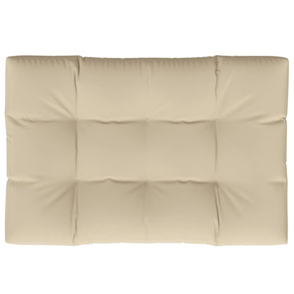 Cuscino per Pallet Beige 120x80x12 cm in Tessuto