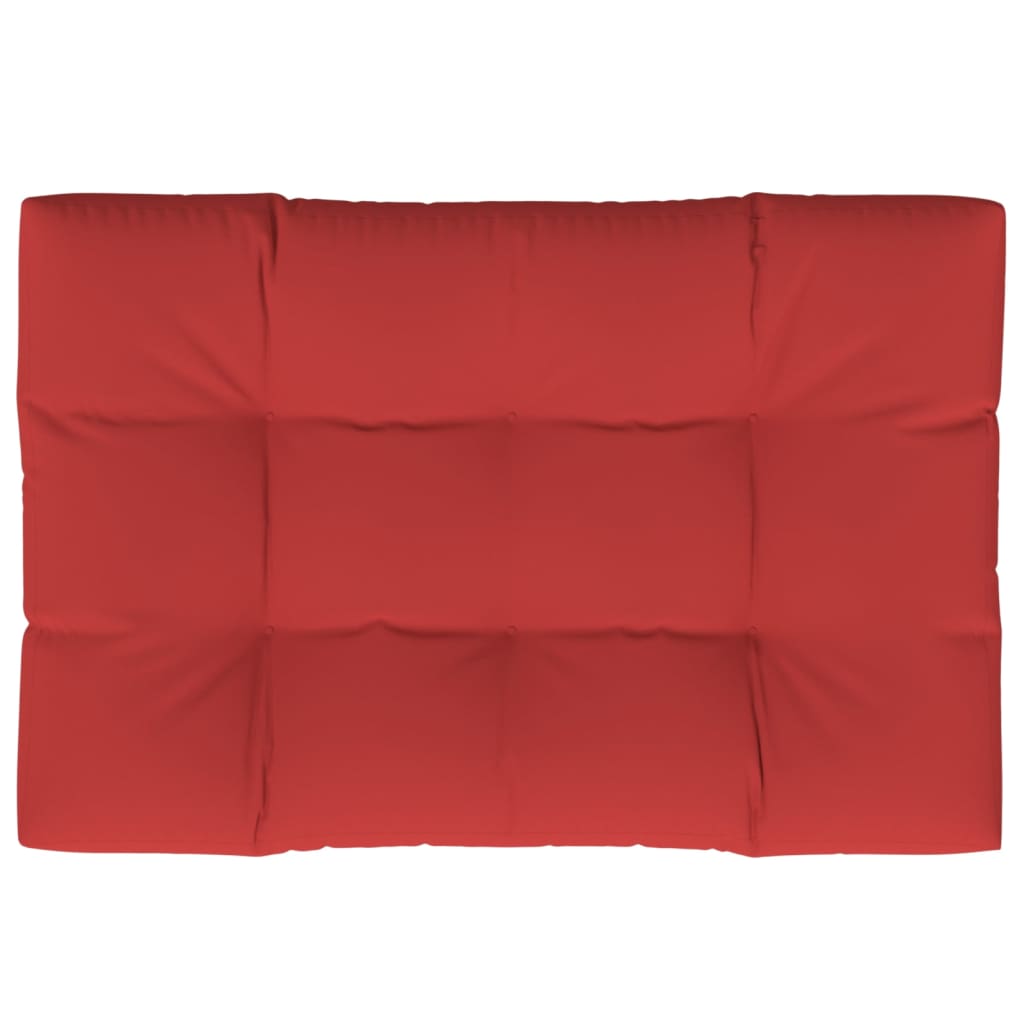 Cuscino per Pallet Rosso 120x80x12 cm in Tessuto