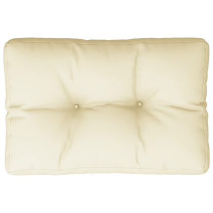 Cuscino per Pallet Crema 60x40x12 cm in Tessuto